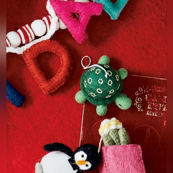 Felt Turtle Ornament - Picture 4 of 5